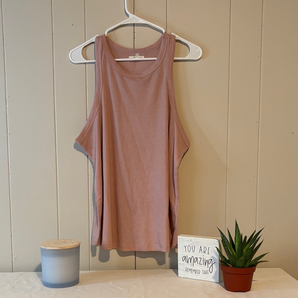 Maurices Mauve Ribbed Tank Top